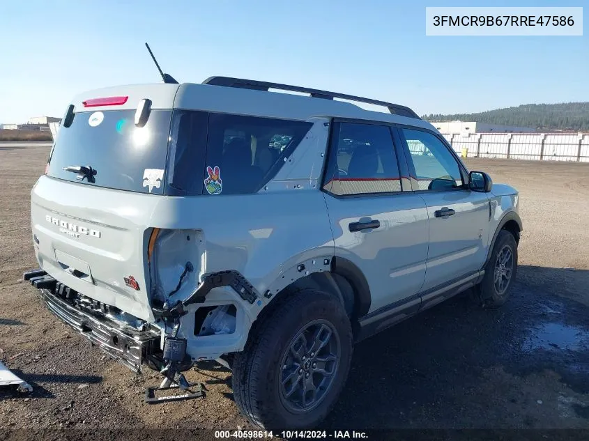 2024 Ford Bronco Sport Big Bend VIN: 3FMCR9B67RRE47586 Lot: 40598614