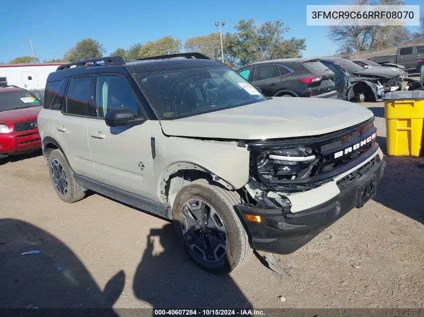 2024 Ford Bronco Sport Outer Banks VIN: 3FMCR9C66RRF08070 Lot: 40607284