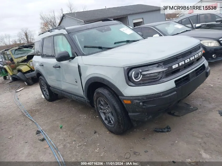 2024 Ford Bronco Sport Big Bend VIN: 3FMCR9B61RRE15538 Lot: 40716206