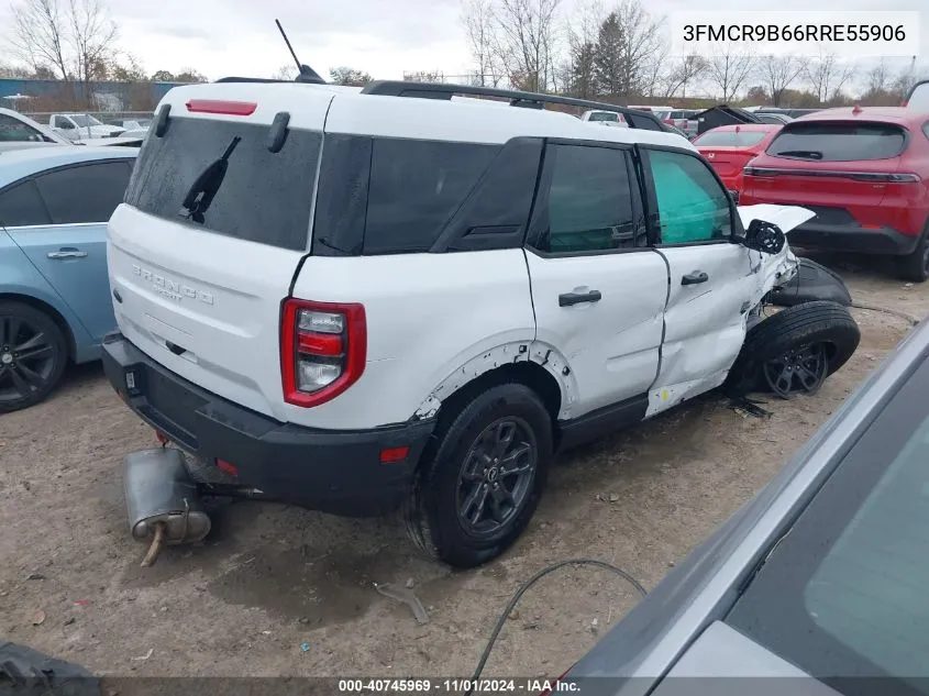 2024 Ford Bronco Sport Big Bend VIN: 3FMCR9B66RRE55906 Lot: 40745969