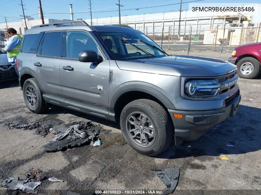 2024 Ford Bronco Sport Big Bend VIN: 3FMCR9B66RRE85486 Lot: 40755023