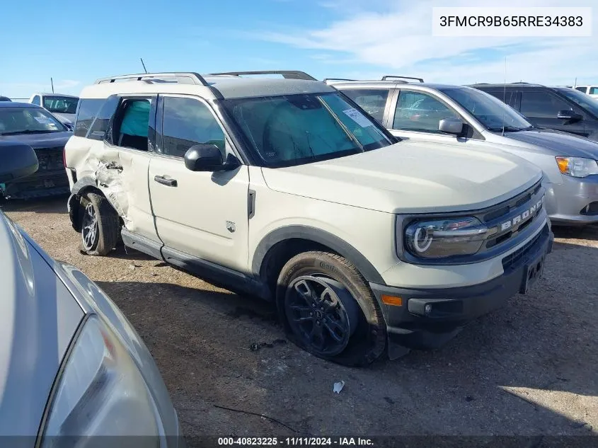 2024 Ford Bronco Sport Big Bend VIN: 3FMCR9B65RRE34383 Lot: 40823225