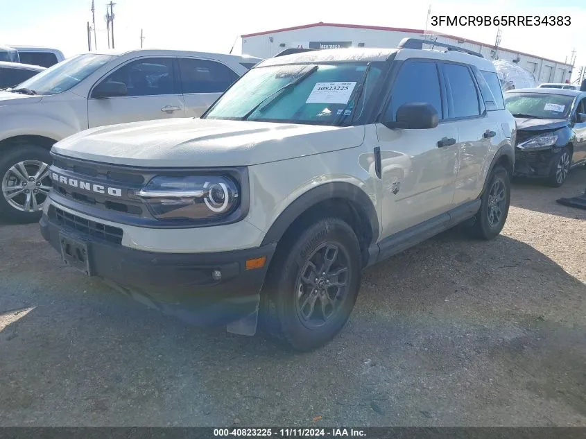 2024 Ford Bronco Sport Big Bend VIN: 3FMCR9B65RRE34383 Lot: 40823225