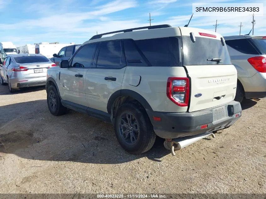 2024 Ford Bronco Sport Big Bend VIN: 3FMCR9B65RRE34383 Lot: 40823225