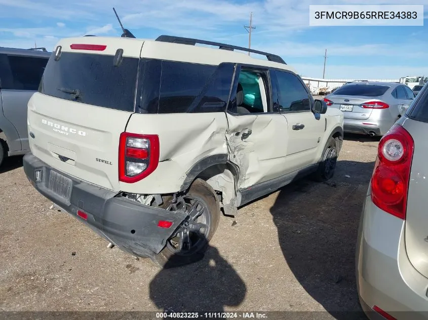 2024 Ford Bronco Sport Big Bend VIN: 3FMCR9B65RRE34383 Lot: 40823225