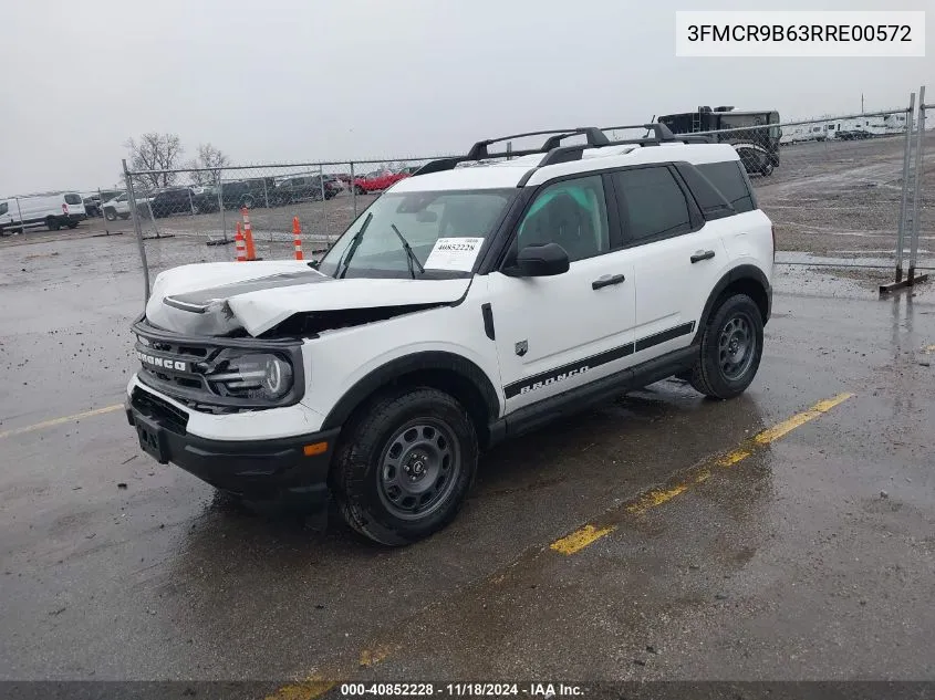 2024 Ford Bronco Sport Big Bend VIN: 3FMCR9B63RRE00572 Lot: 40852228