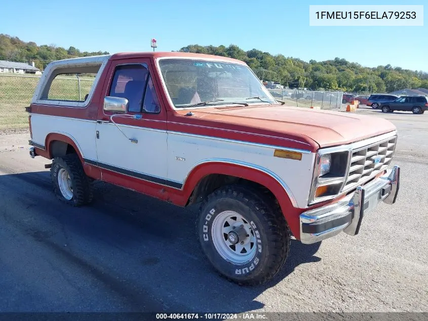 1984 Ford Bronco U100 VIN: 1FMEU15F6ELA79253 Lot: 40641674