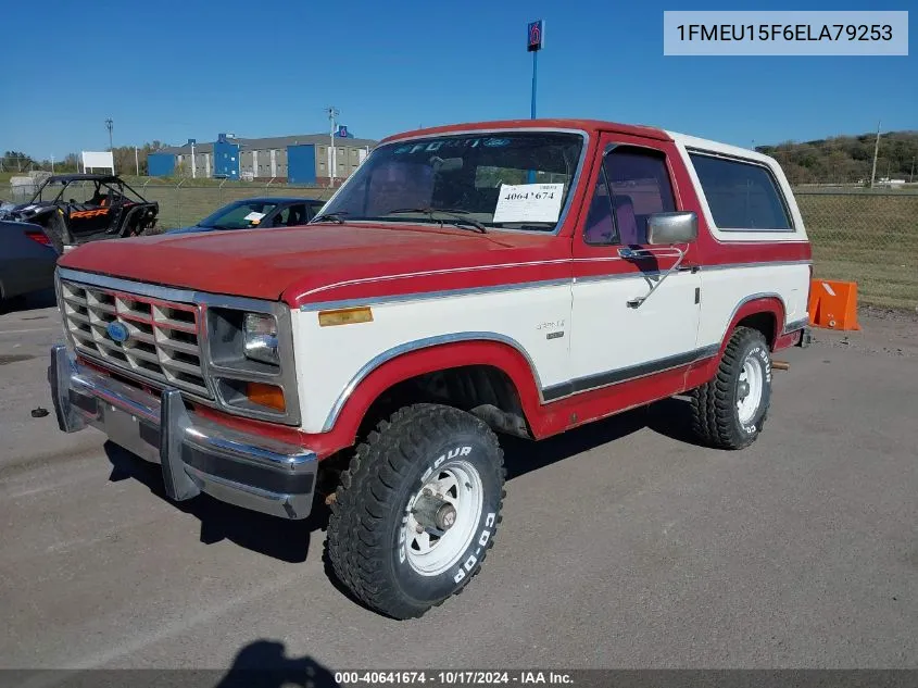 1984 Ford Bronco U100 VIN: 1FMEU15F6ELA79253 Lot: 40641674