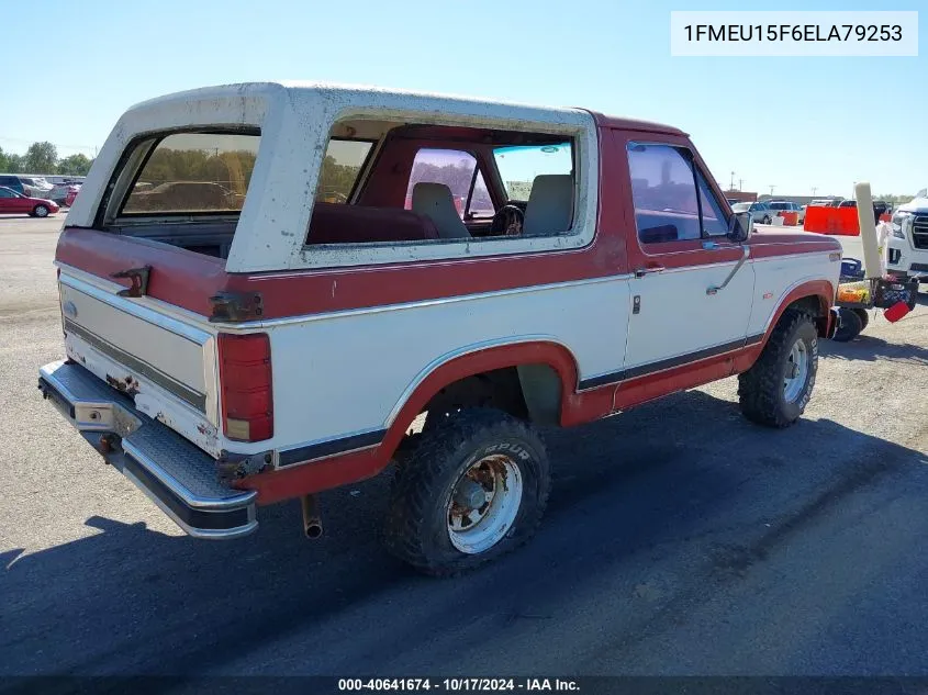 1984 Ford Bronco U100 VIN: 1FMEU15F6ELA79253 Lot: 40641674