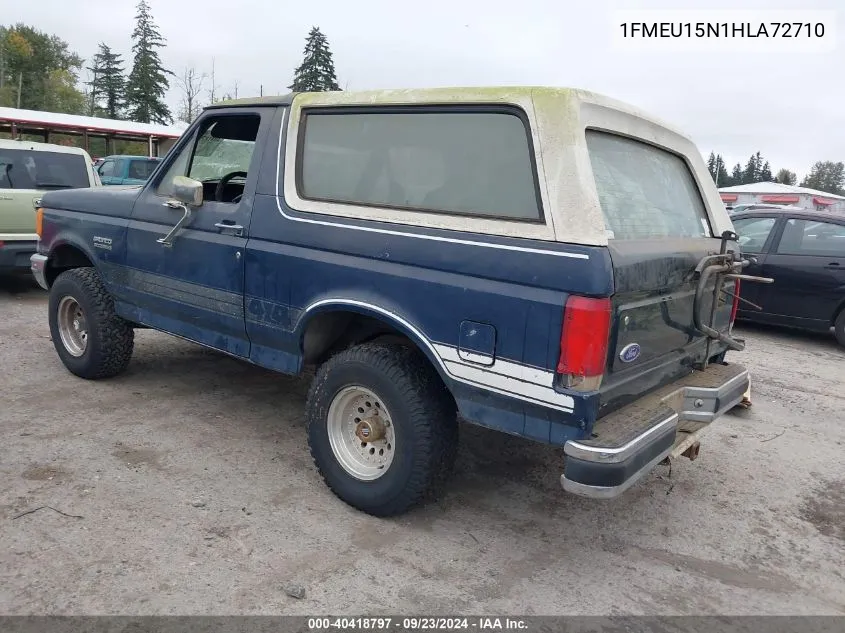 1FMEU15N1HLA72710 1987 Ford Bronco U100