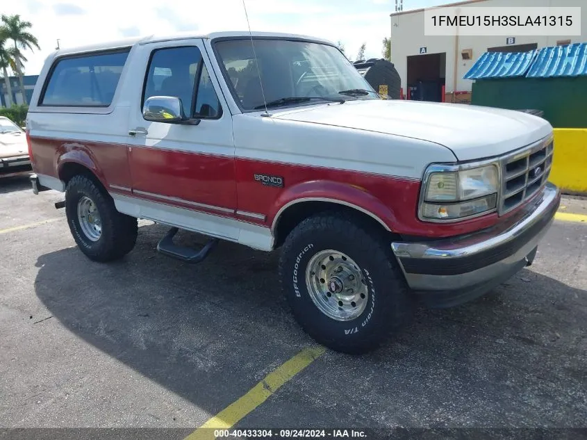 1FMEU15H3SLA41315 1995 Ford Bronco U100