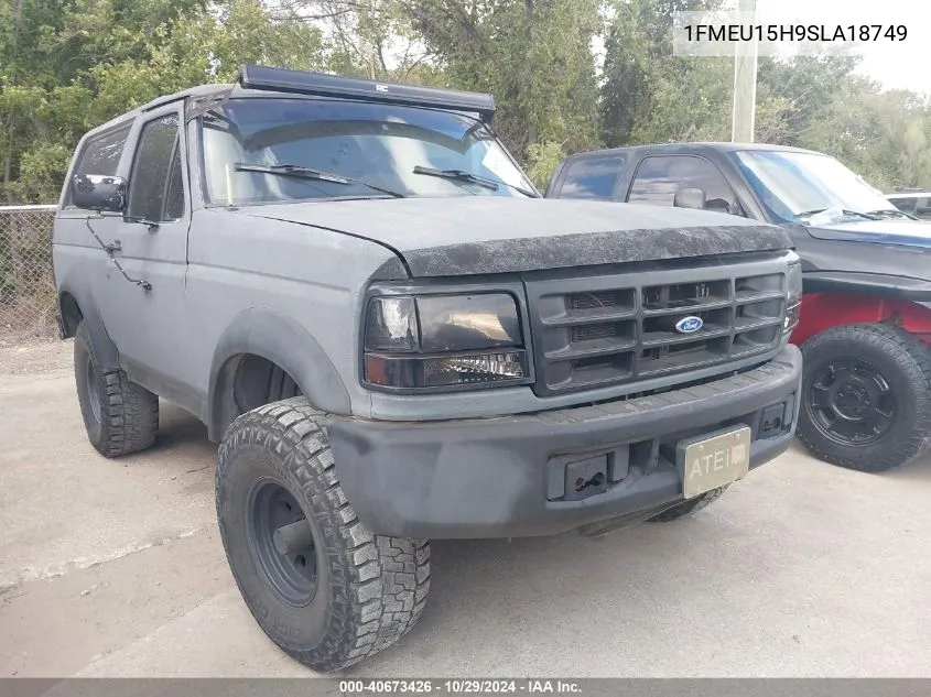 1995 Ford Bronco U100 VIN: 1FMEU15H9SLA18749 Lot: 40673426