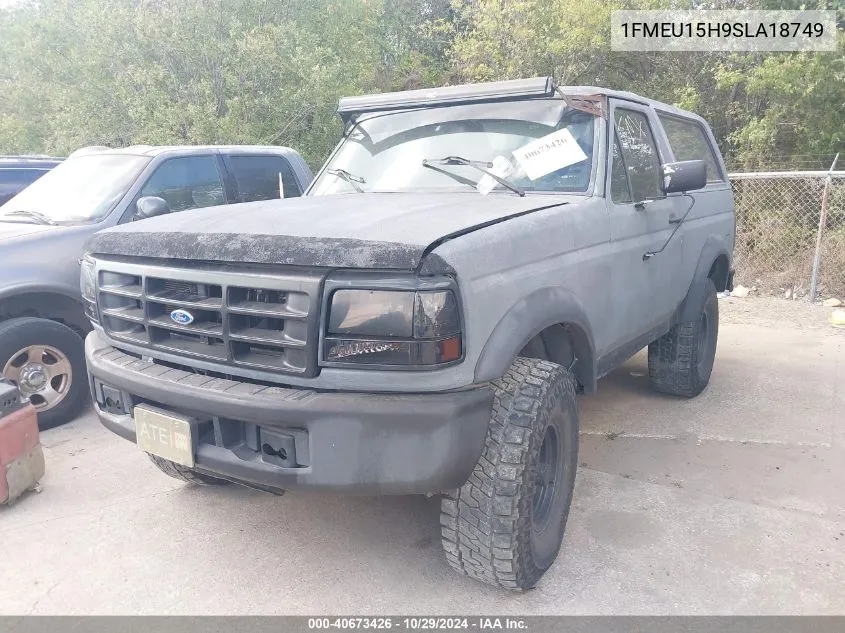 1995 Ford Bronco U100 VIN: 1FMEU15H9SLA18749 Lot: 40673426