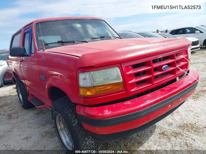 1996 Ford Bronco U100 VIN: 1FMEU15H1TLA52573 Lot: 40477130