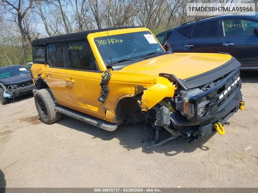 2021 Ford Bronco Outer Banks VIN: 1FMDE5BH7MLA95966 Lot: 39078717