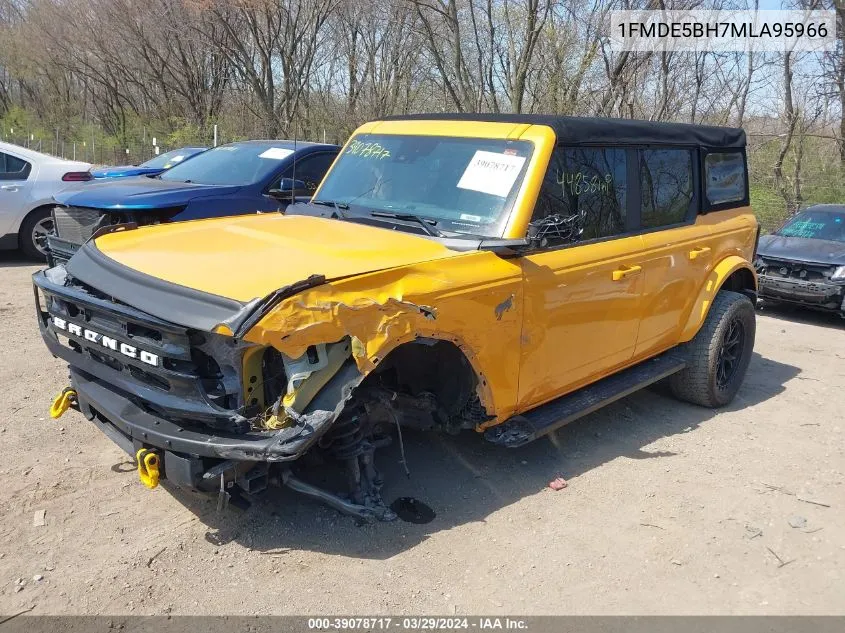 2021 Ford Bronco Outer Banks VIN: 1FMDE5BH7MLA95966 Lot: 39078717