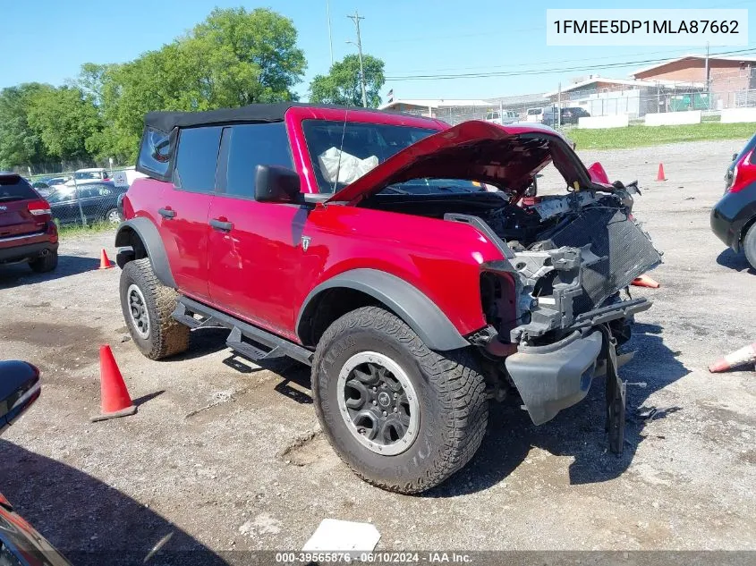 2021 Ford Bronco VIN: 1FMEE5DP1MLA87662 Lot: 39565876