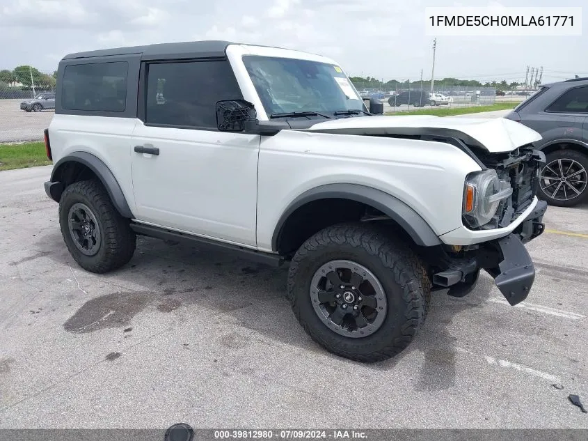 2021 Ford Bronco Badlands VIN: 1FMDE5CH0MLA61771 Lot: 39812980