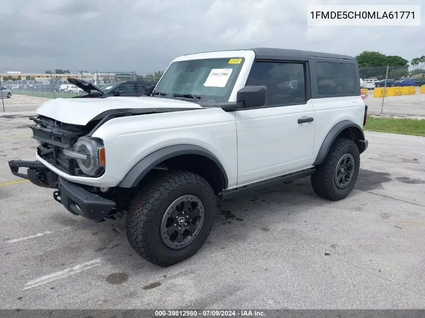 2021 Ford Bronco Badlands VIN: 1FMDE5CH0MLA61771 Lot: 39812980