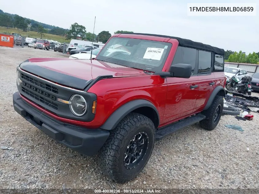 2021 Ford Bronco VIN: 1FMDE5BH8MLB06859 Lot: 40030236