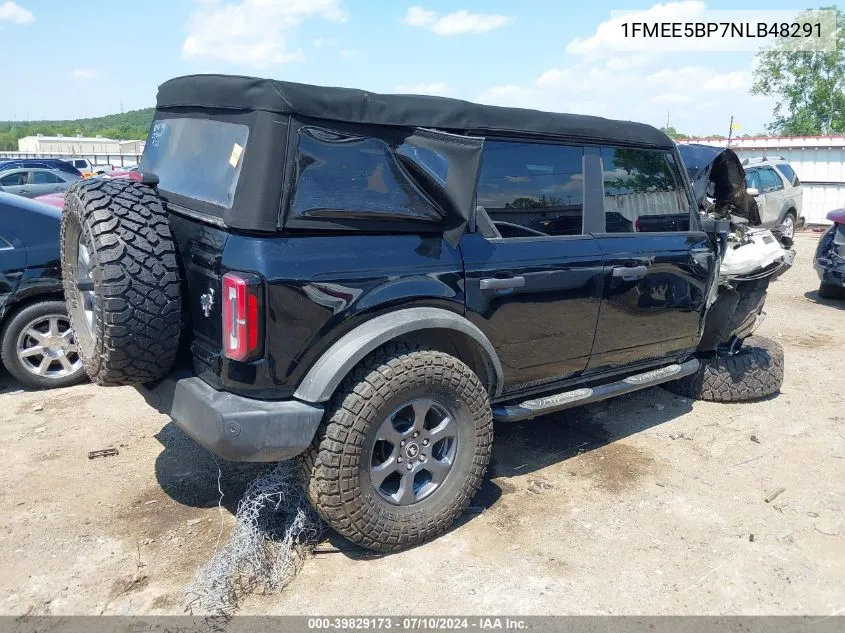 2022 Ford Bronco Big Bend VIN: 1FMEE5BP7NLB48291 Lot: 39829173