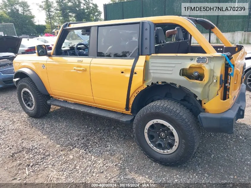 1FMDE5DH7NLA70239 2022 Ford Bronco Outer Banks