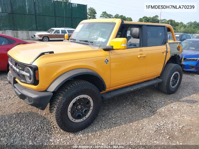 1FMDE5DH7NLA70239 2022 Ford Bronco Outer Banks