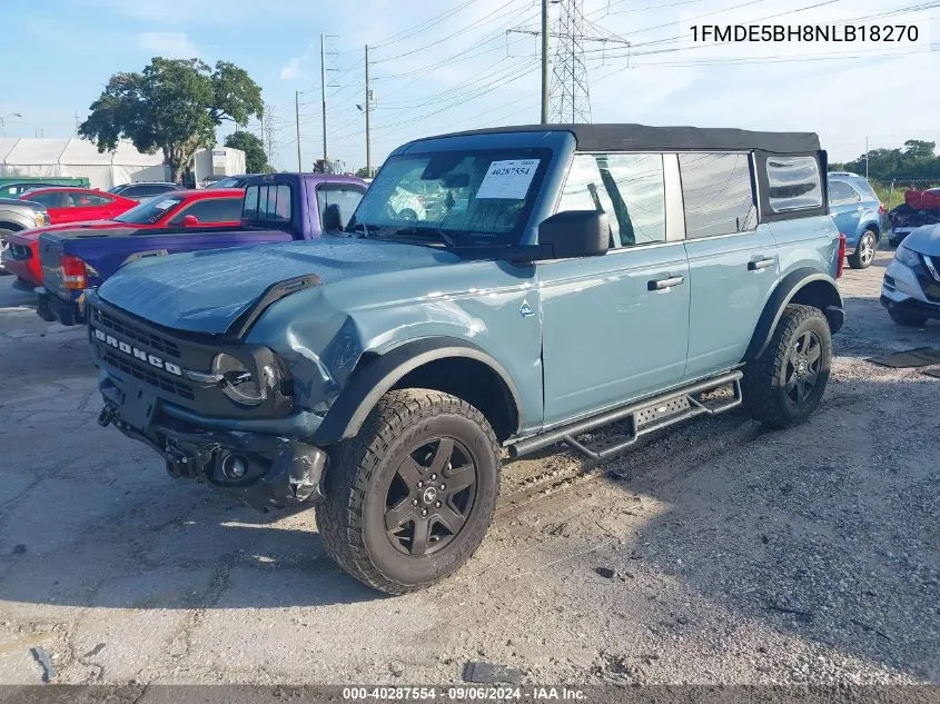 2022 Ford Bronco Big Bend/Black Diamond/Ou VIN: 1FMDE5BH8NLB18270 Lot: 40287554