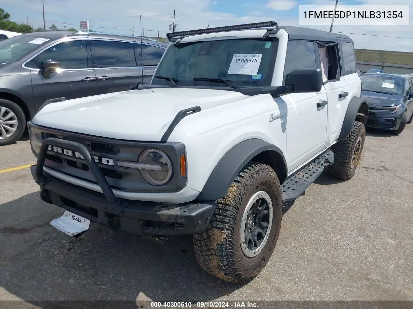 2022 Ford Bronco Big Bend/Black Diamond/Ou VIN: 1FMEE5DP1NLB31354 Lot: 40300510