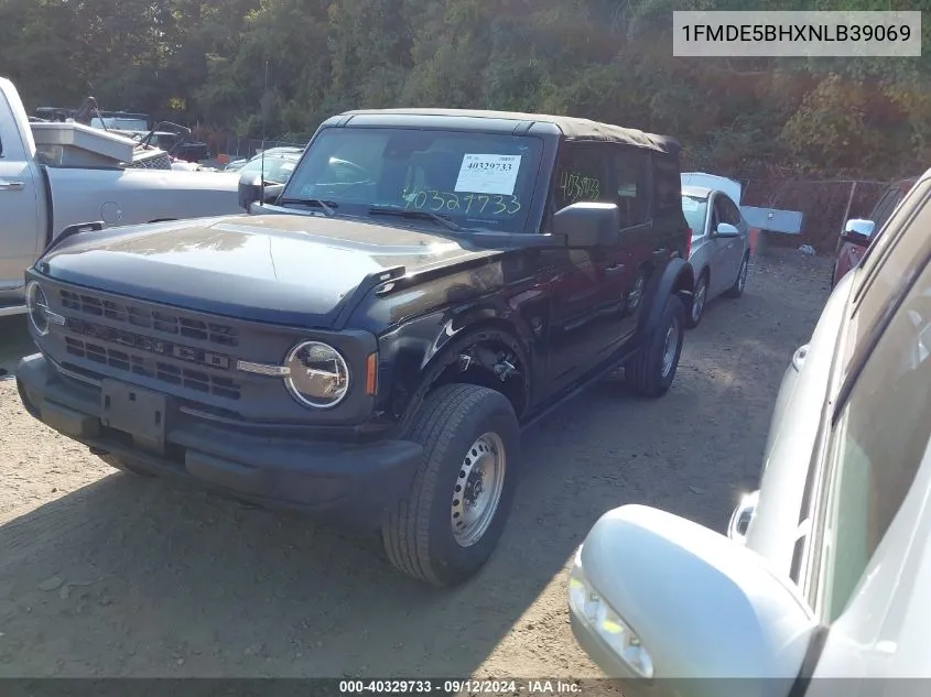 2022 Ford Bronco VIN: 1FMDE5BHXNLB39069 Lot: 40329733