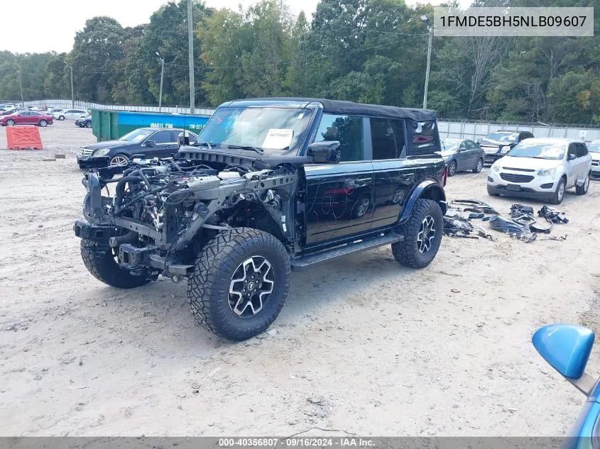 2022 Ford Bronco Outer Banks VIN: 1FMDE5BH5NLB09607 Lot: 40356807