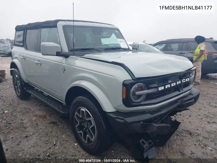 2022 Ford Bronco Big Bend/Black Diamond/Outer Banks VIN: 1FMDE5BH1NLB41177 Lot: 40472104