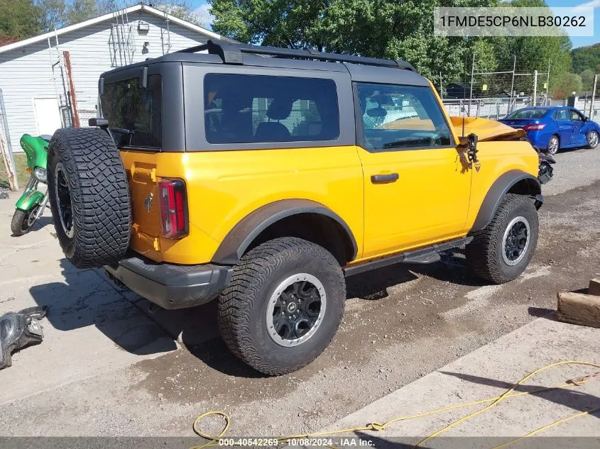 2022 Ford Bronco Badlands VIN: 1FMDE5CP6NLB30262 Lot: 40542269