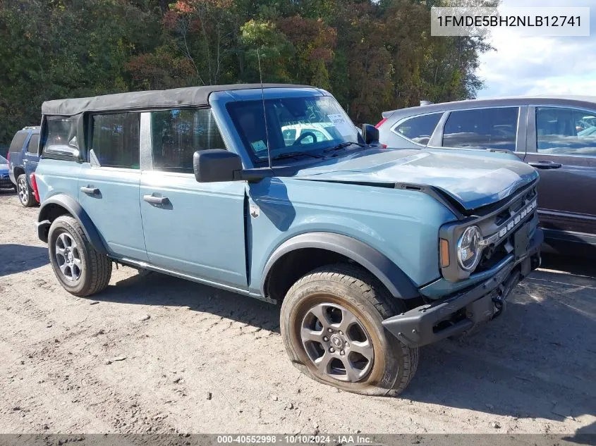 2022 Ford Bronco Big Bend VIN: 1FMDE5BH2NLB12741 Lot: 40552998