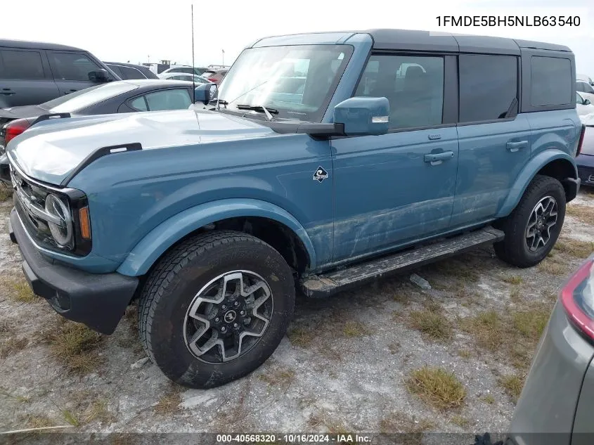 2022 Ford Bronco Outer Banks VIN: 1FMDE5BH5NLB63540 Lot: 40568320