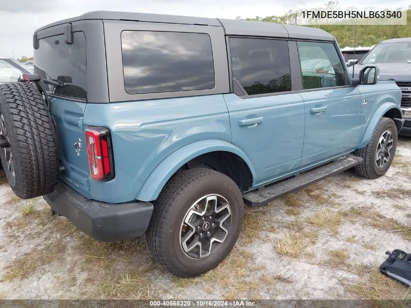 2022 Ford Bronco Outer Banks VIN: 1FMDE5BH5NLB63540 Lot: 40568320