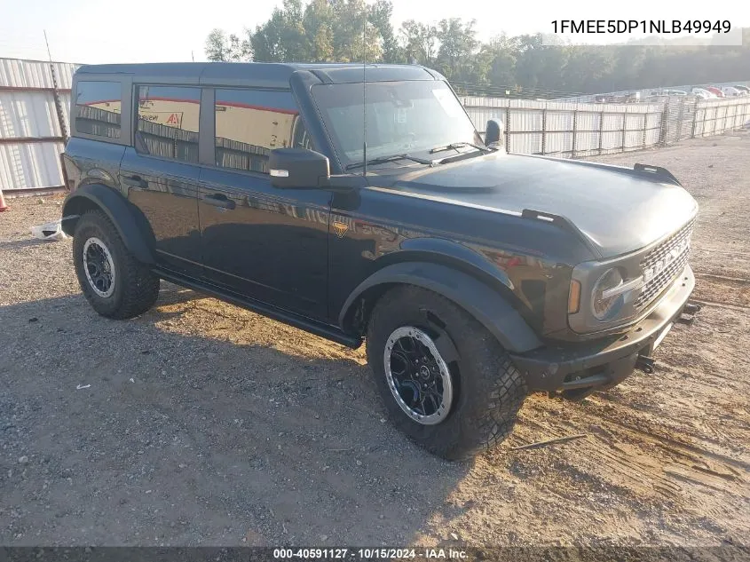 2022 Ford Bronco Badlands VIN: 1FMEE5DP1NLB49949 Lot: 40591127