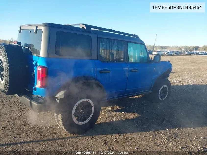 2022 Ford Bronco Black Diamond VIN: 1FMEE5DP3NLB85464 Lot: 40608481