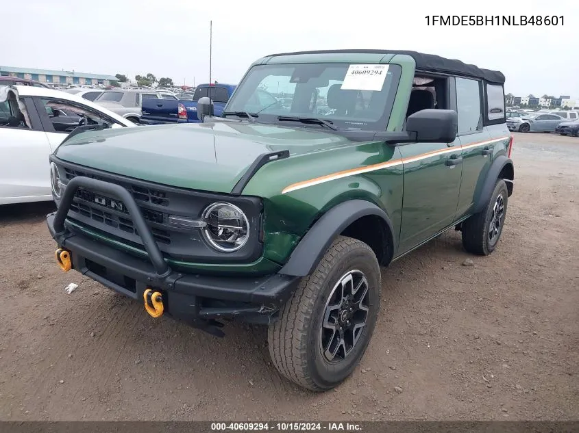 2022 Ford Bronco VIN: 1FMDE5BH1NLB48601 Lot: 40609294