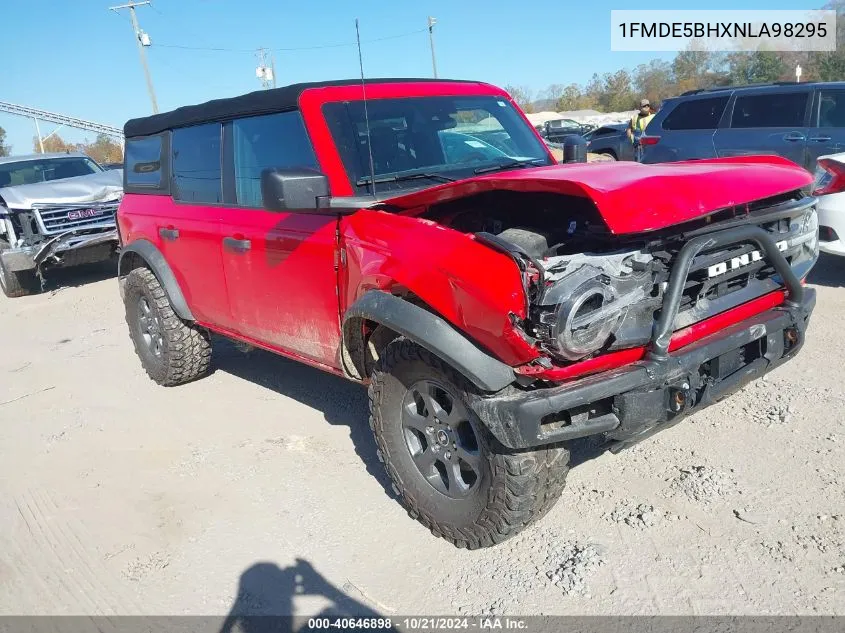 2022 Ford Bronco Big Bend VIN: 1FMDE5BHXNLA98295 Lot: 40646898