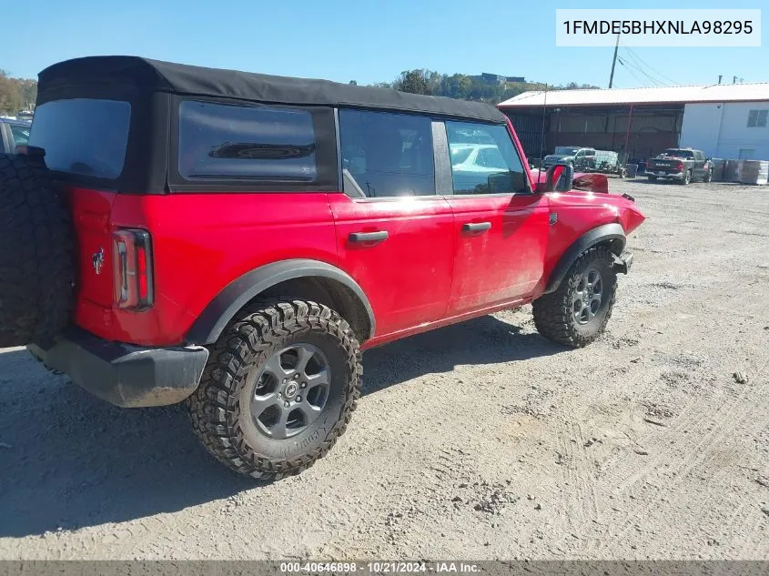 2022 Ford Bronco Big Bend VIN: 1FMDE5BHXNLA98295 Lot: 40646898