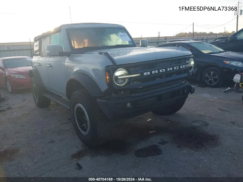 2022 Ford Bronco Outer Banks VIN: 1FMEE5DP6NLA73368 Lot: 40704169