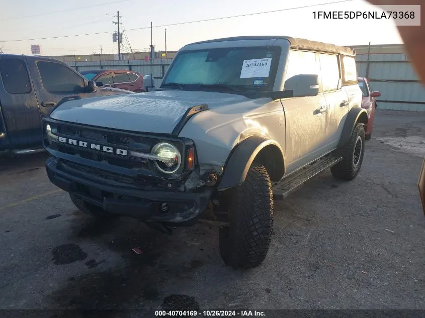 2022 Ford Bronco Outer Banks VIN: 1FMEE5DP6NLA73368 Lot: 40704169