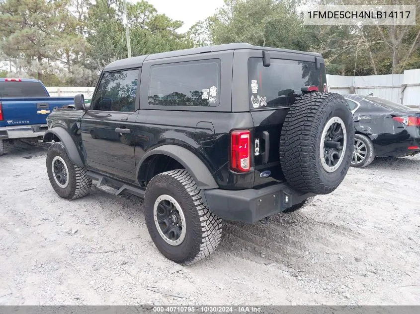 2022 Ford Bronco VIN: 1FMDE5CH4NLB14117 Lot: 40710795