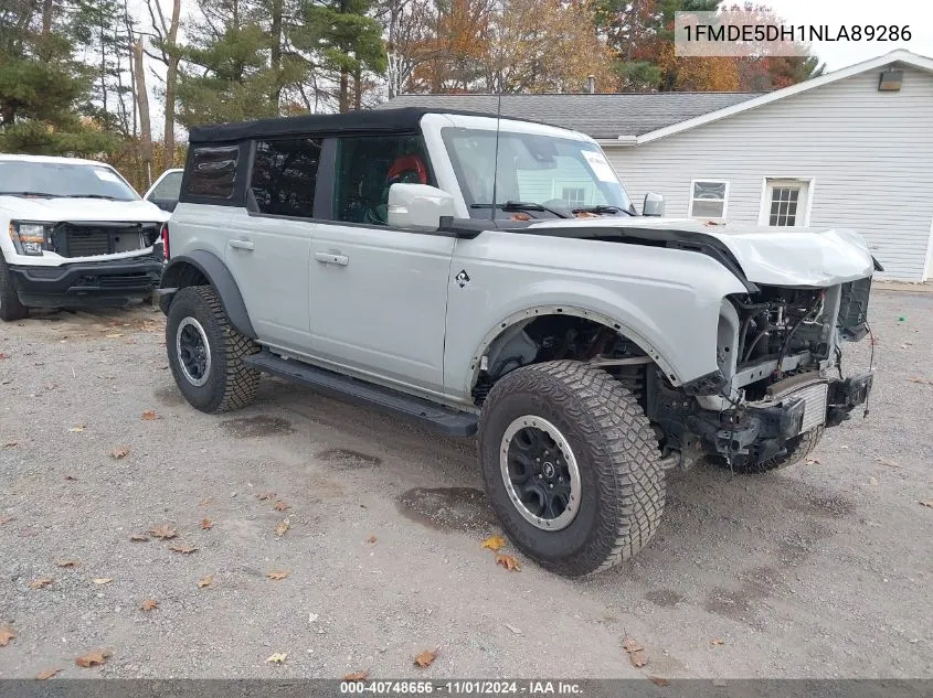 2022 Ford Bronco Outer Banks VIN: 1FMDE5DH1NLA89286 Lot: 40748656