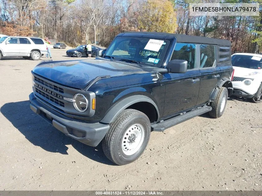 2022 Ford Bronco VIN: 1FMDE5BH0NLA79478 Lot: 40831524