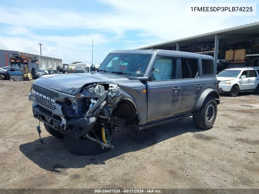 2023 Ford Bronco Badlands VIN: 1FMEE5DP3PLB74225 Lot: 39457535