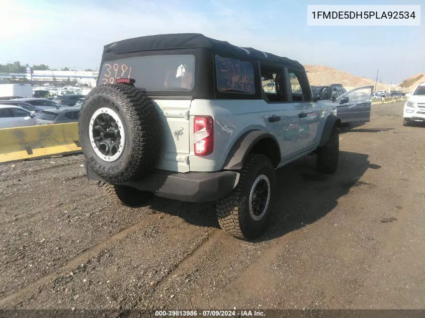 2023 Ford Bronco VIN: 1FMDE5DH5PLA92534 Lot: 39813986