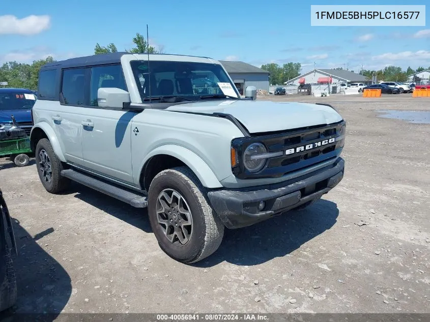 2023 Ford Bronco Outer Banks VIN: 1FMDE5BH5PLC16577 Lot: 40056941