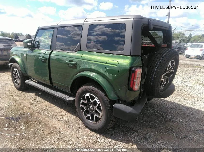 2023 Ford Bronco Outer Banks VIN: 1FMEE5BP9PLC06534 Lot: 40065822